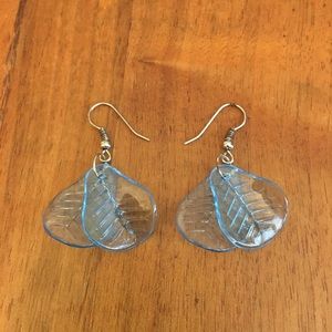 Blue Leaf Earrings 🎉2 for $7🎉